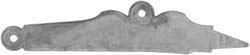 Sideplate for Bucks County longrifles, wax cast nickel silver Sideplate for Bucks County longrifles, wax cast nickel silver